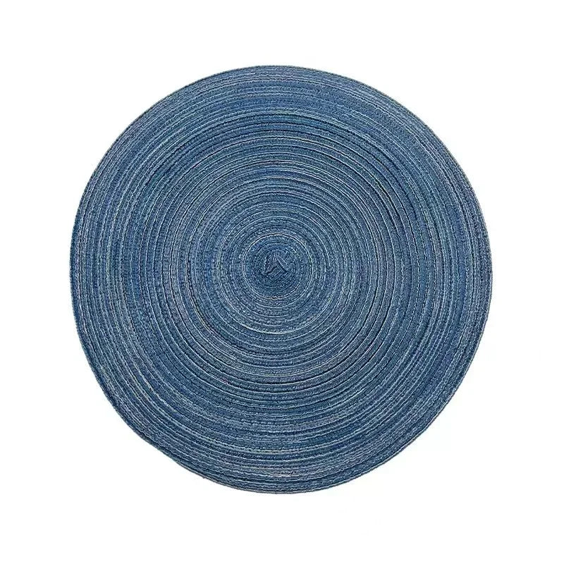 Placemats for Dining Table 1 PC,Heat-Resistant Placemats Stain Resistant Anti-Skid Washable PVC Woven Vinyl Tableware Mat,INS