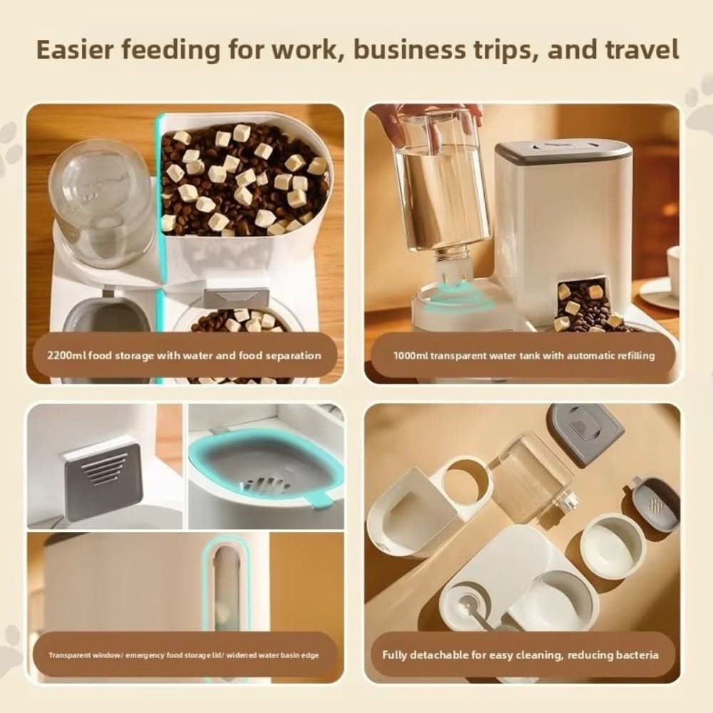 Frendorf | Automatischer Futter- und Wasserspender für Haustiere