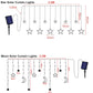 Solar Moon Star Lampe LED Lichterkette Dekoration