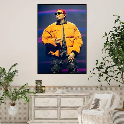 Chris Brown Rapper Poster Drucke Wandmalerei Schlafzimmer Wohnzimmer Dekoration Büro Zuhause