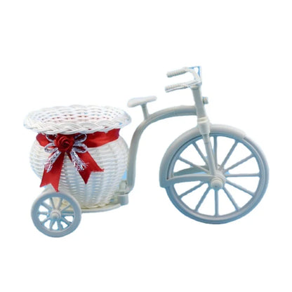 Frendorf | BlossomRide Dekoratives Fahrrad-Blumenkörbchen | Vintage Dreirad-Design | Perfekt für Hochzeitsdekorationen, Partys & Zuhause