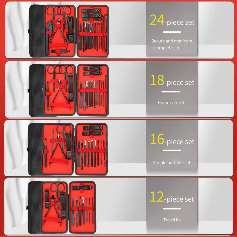 Frendorf | 16-teiliges Edelstahl-Maniküre- und Pediküre-Pflegeset