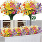 Frendorf | 20 Bündel UV-beständige Outdoor-Kunstblumen – Künstliche Plastikblumen für Zuhause, Garten und Hochzeitsdekoration