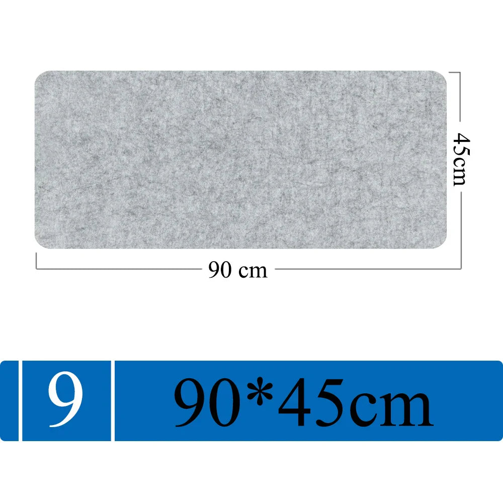 Großes Filz-Mauspad | Rutschfest & Schützend | Warm & Weich | 3mm Dick