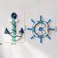 Frendorf | 2PCS Nautische Schiffsrad und Anker Wanddeko