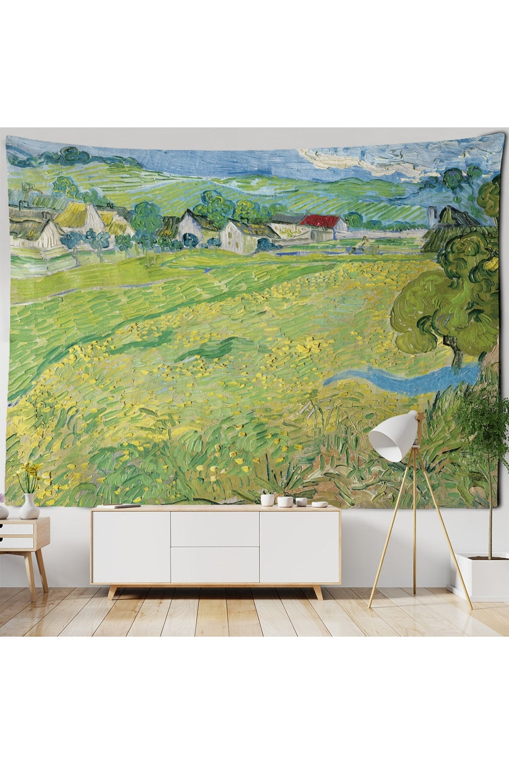 Van Gogh Landschaft Teppich