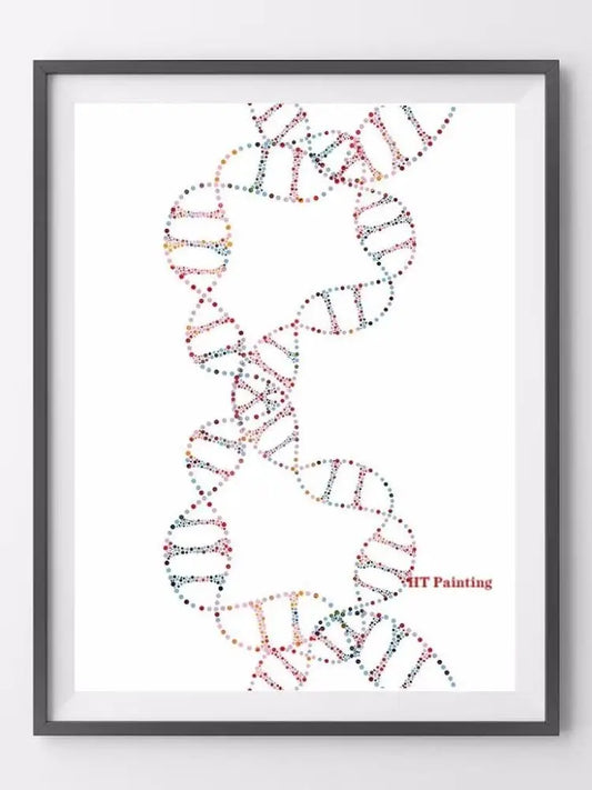 DNA-Genetic-Code-Poster, Einzelhelix-Baumdesign-Leinwandmalerei-Poster für die Wohnkultur Wohnzimmer-Wandkunst für das Schlafzimmer