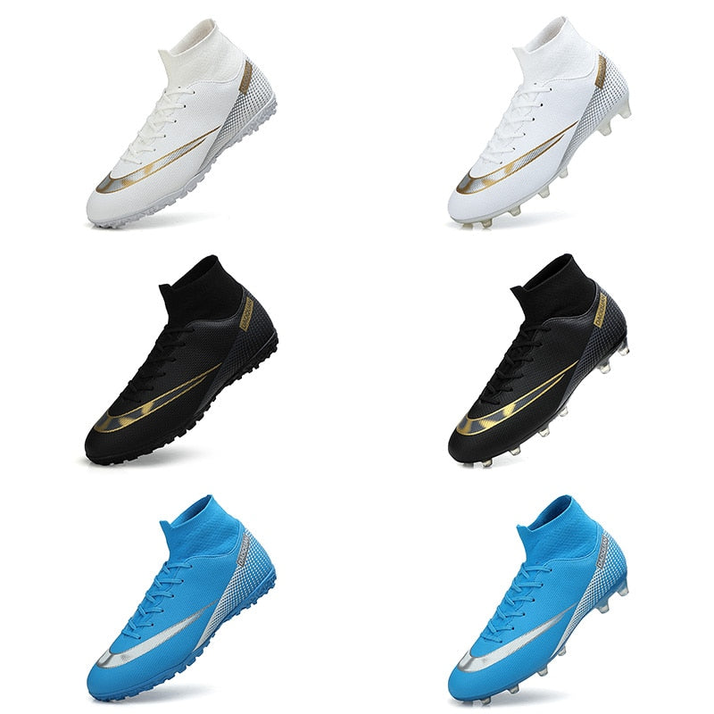 Frendorf | Turf Fußballschuhe Hohe Knöchel Futsal Männer Ag Tf Outdoor Atmungsaktive Fußball Stiefel Rutschfeste Trainer