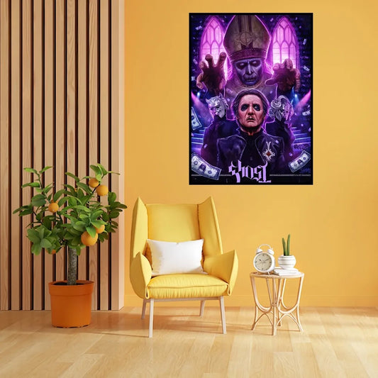 Ghost Band Phantomime Poster Drucke Wandmalerei Schlafzimmer Wohnzimmer Dekoration Büro Zuhause