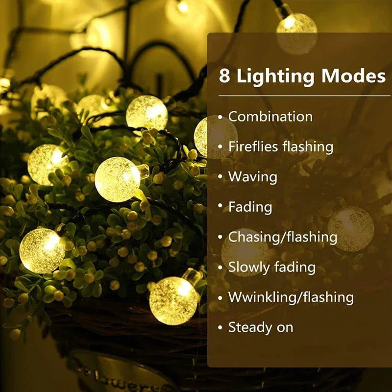 Solar LED Globus Lichterkette