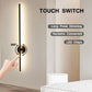 Frendorf | Schwarze dimmbare LED-Wandleuchte mit Touch-Schalter – 360° drehbare Wandlampe für Schlafzimmer, Wohnzimmer und Innenräume