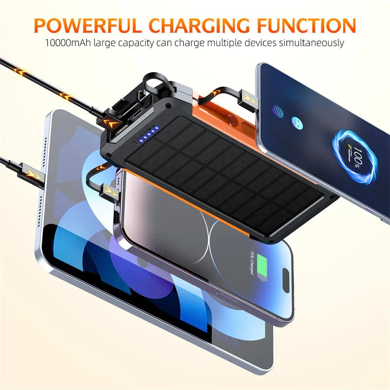 Frendorf | SolarMax Charge | Powerbank mit Solarpanel | Magnetisches Wireless Charging
