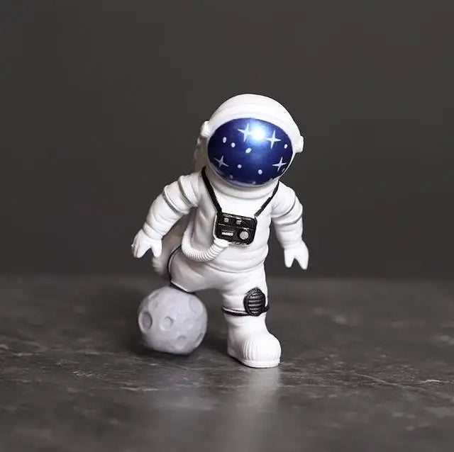 Harz-Astronaut-Figur Statue Raumfahrer Skulptur Pädagogisches Spielzeug Schreibtisch-Dekoration Astronaut-Modell Für Kinder Geschenk