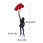 Dropshopping Banksy Skulptur Sammlung Blume Werfer Statue Pop Kunst Moderne Ballon Mädchen Figurine Büro Home Dekoration