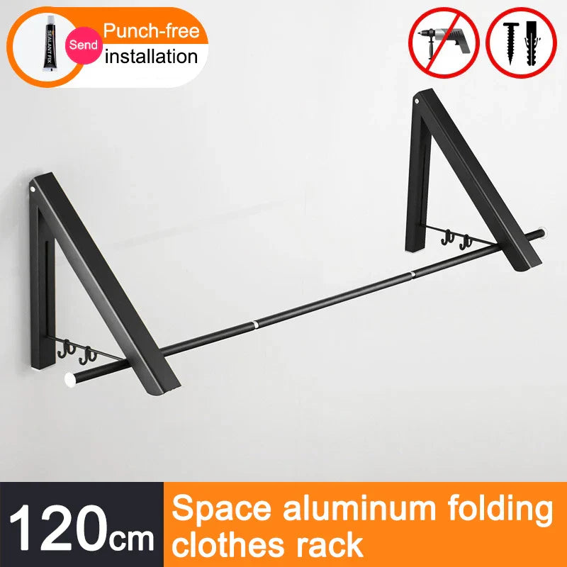 Frendorf | Platzsparer Faltbarer Wandkleider Aluminiumständer