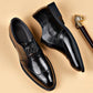Frendorf | Herren Leder Schuhe Stilvolle Herren Schuhe Spitz Oxford Hochzeit Leder Herren Dress Schuhe Gentleman Büro Mann Schuh