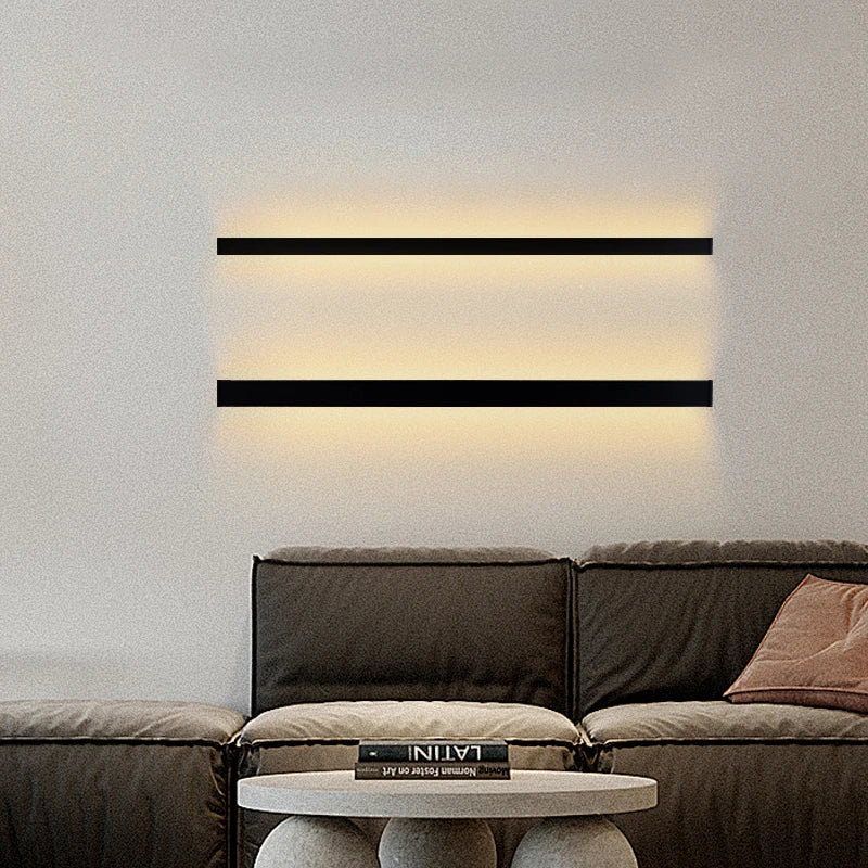 Beleuchten Sie Ihren Raum mit moderner langer Streifen-LED-Wandlampe Sconce indo Decor