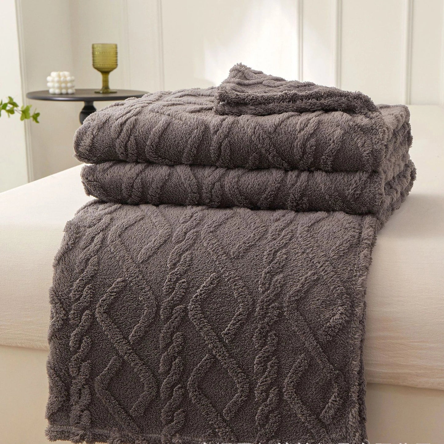 Dicke Fleece Warme Decke