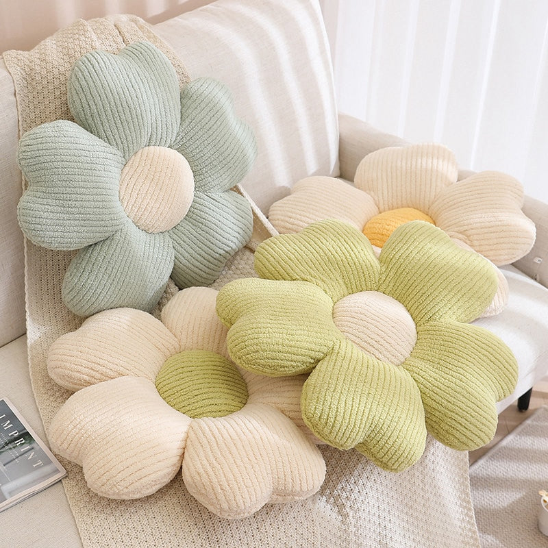 Fluffy Kleeblumen Kissen