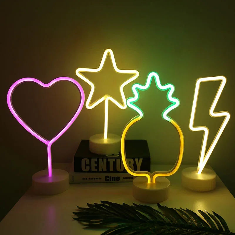Stern Mond Blitz Neon LED Nachtlichter | Stimmungsbeleuchtung - Kenan