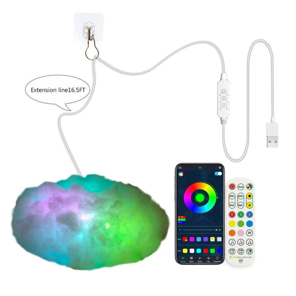 Cloudscape Glow 3D Wolken Smart Schlafzimmerlampe
