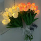 LED-Lampe mit künstlichem Tulpenblumenstrauß perfekt für Geschenke oder als Hochzeitsfeier-Hausdekorationen