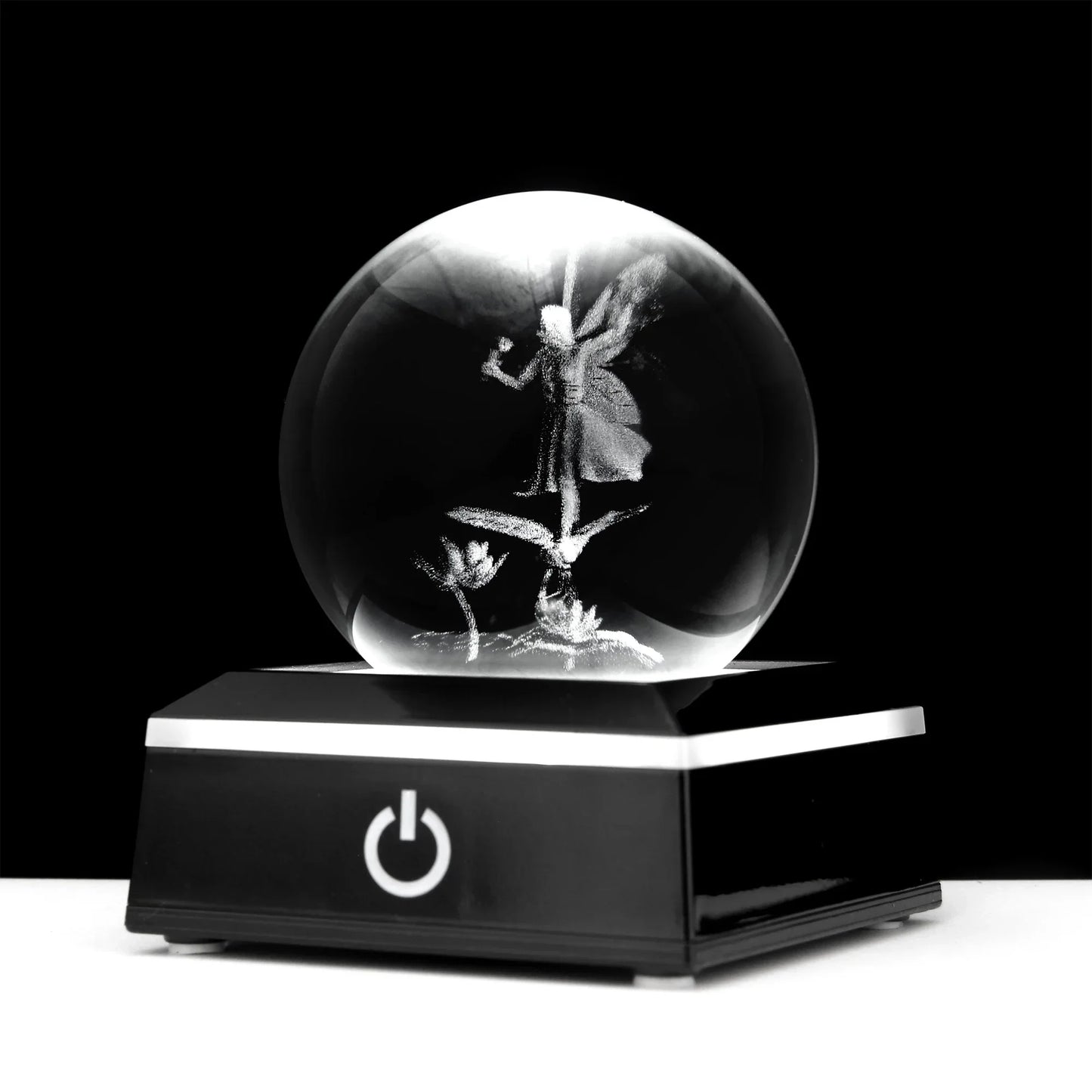 Kristallkugel Seepferdchen Delfine Eulen Globus Ozeane Ornamente Geschenke 3D Tiere Kristallkugel mit Lichtbasis Nachtlicht Wohnkultur