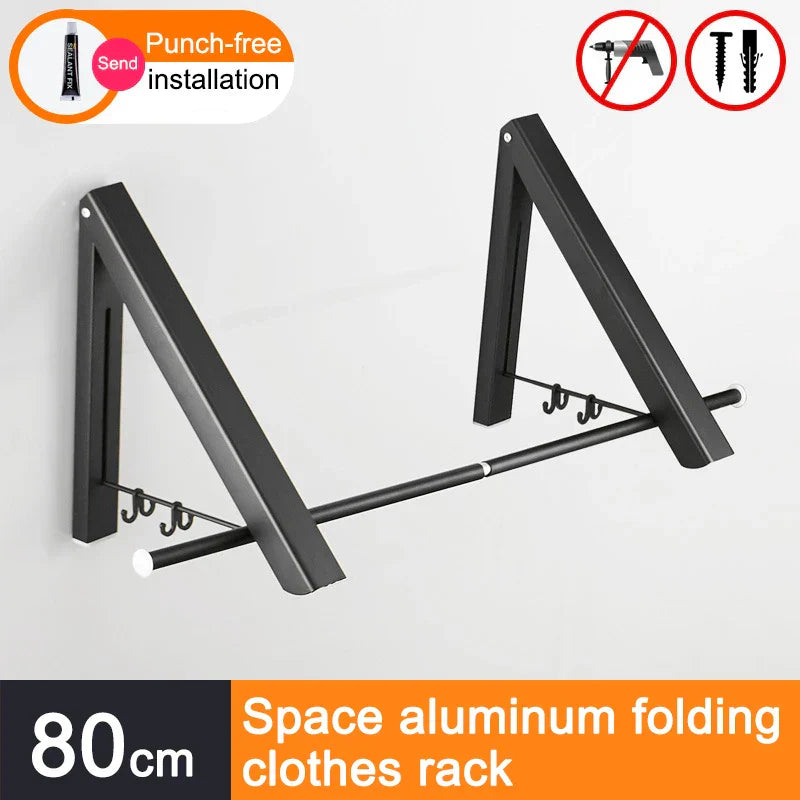 Frendorf | Platzsparer Faltbarer Wandkleider Aluminiumständer