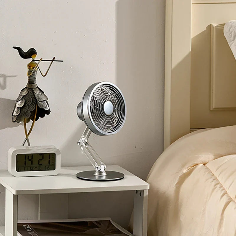 Frendorf | Höhenverstellbarer Stand Kompakt Turbo Mini Tischventilator