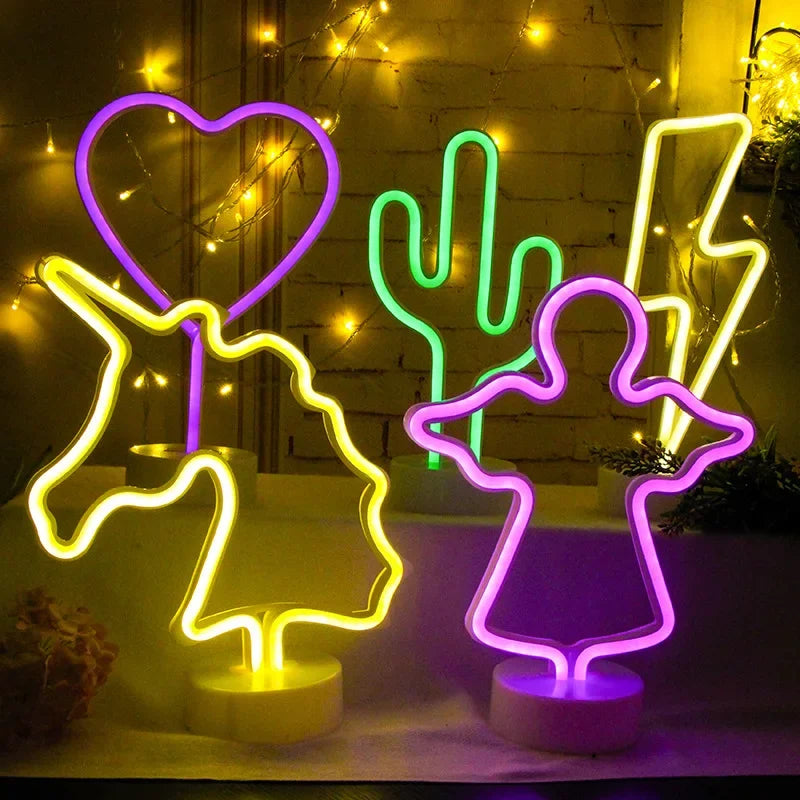 Stern Mond Blitz Neon LED Nachtlichter | Stimmungsbeleuchtung - Kenan