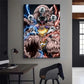 Demon Slayer Kibutsuji Muzan Kokushibou Anime Poster Gallery Prints Painting Wall Canvas Pictures Living Room Sticker