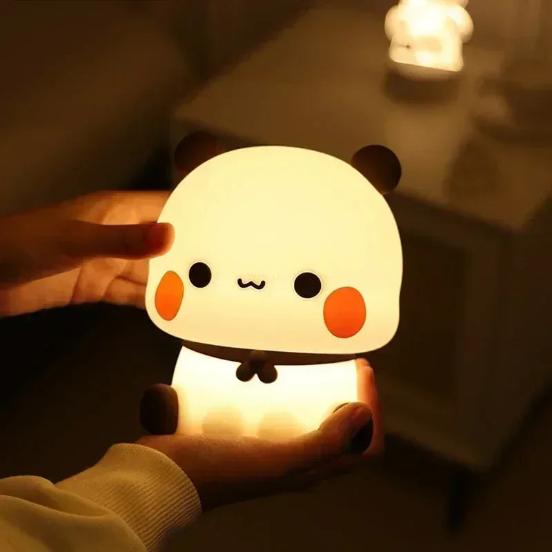 LED Nachtlicht Bär Panda Bubu und Dudu Lampe Niedliche Cartoon Nachtlichter Spielzeug Geschenke Tier Peripherie Schlafzimmer Dekorativ Wohnzimmer