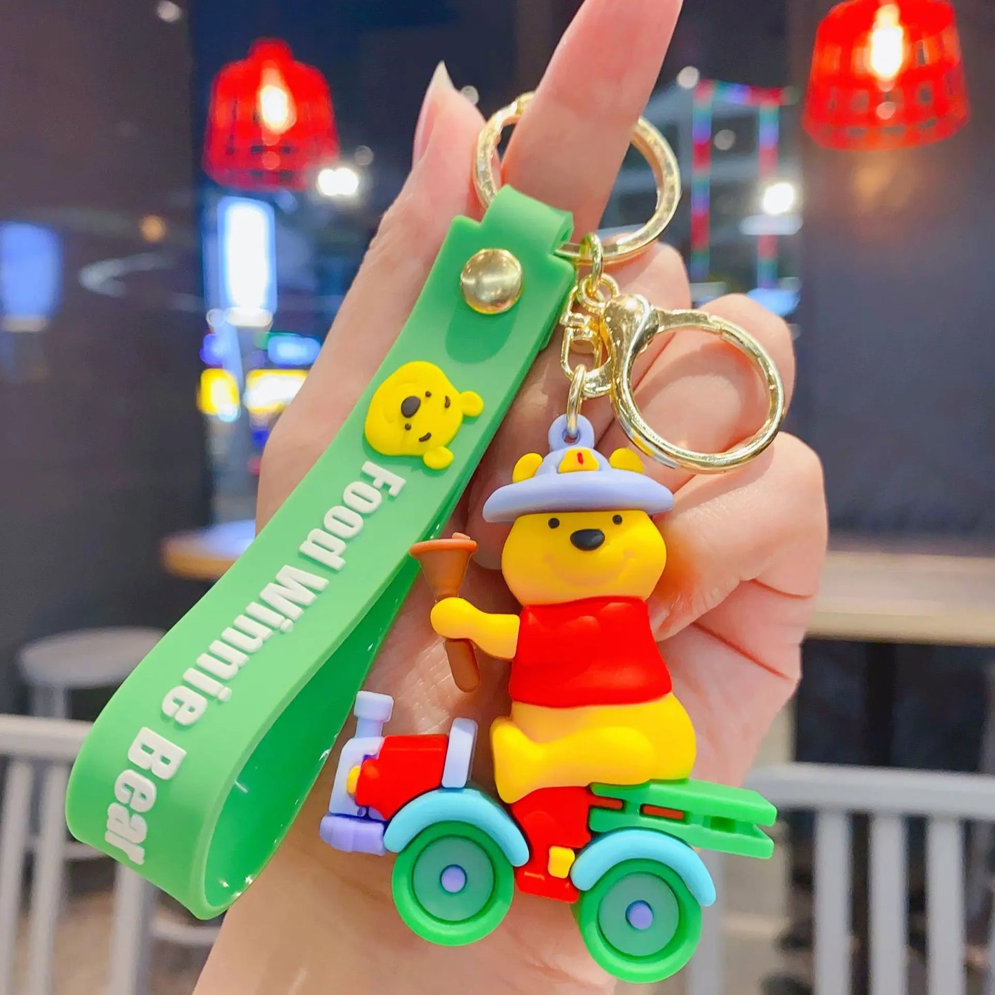 Anime Disney Schlüsselanhänger - Süßer Mickey Mouse, Minnie, Lilo und Stitch Cartoon Schlüsselring, Ornament und Autoanhänger, Perfekte Geschenke für Kinder