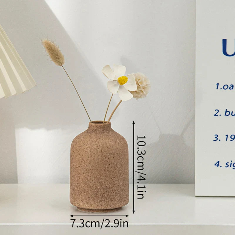 Minimalistische Keramik Blumenvase