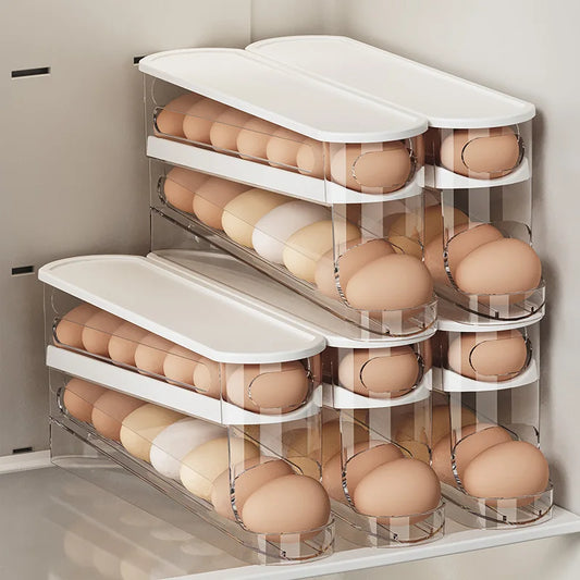 Frendorf | 2-Tier Automatische Rollende Eierlagerschachtel