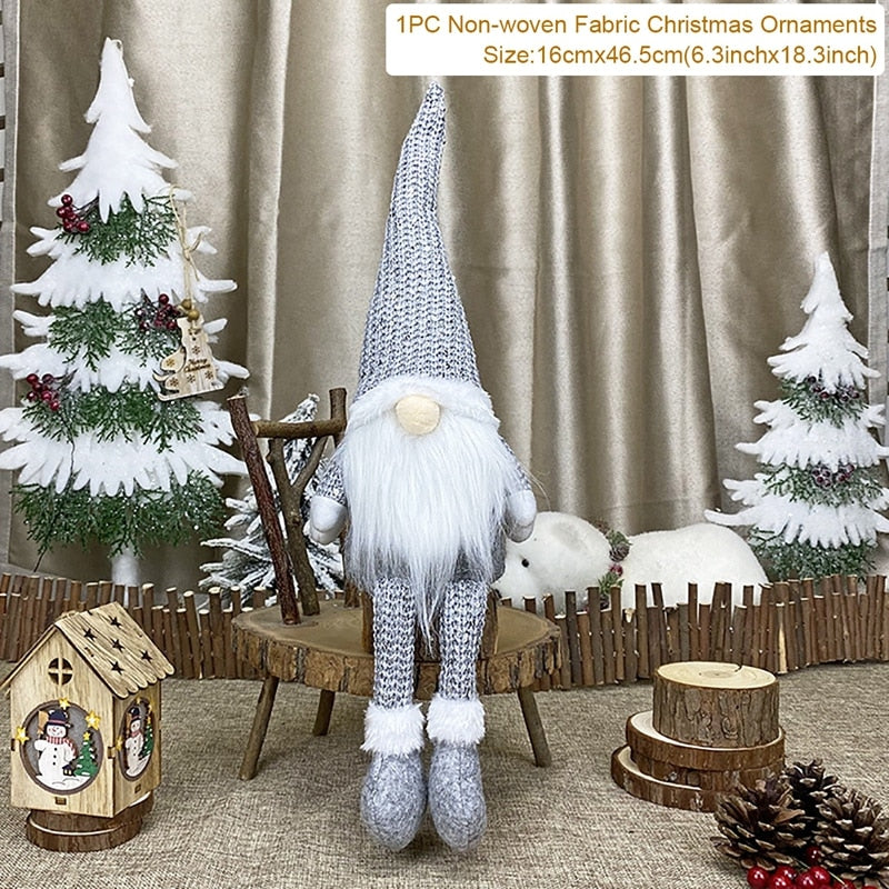 Gnom Weihnachten Gesichtslos Puppe Frohe Weihnachten Dekorationen für Zuhause Weihnachtsornament Xmas Navidad Noel Geschenke Neujahr 2024