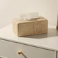 Frendorf | Travertino Faux Travertine Taschentuchhalter | Elegante Badezimmer-Deko | Praktisch & Stilvoll