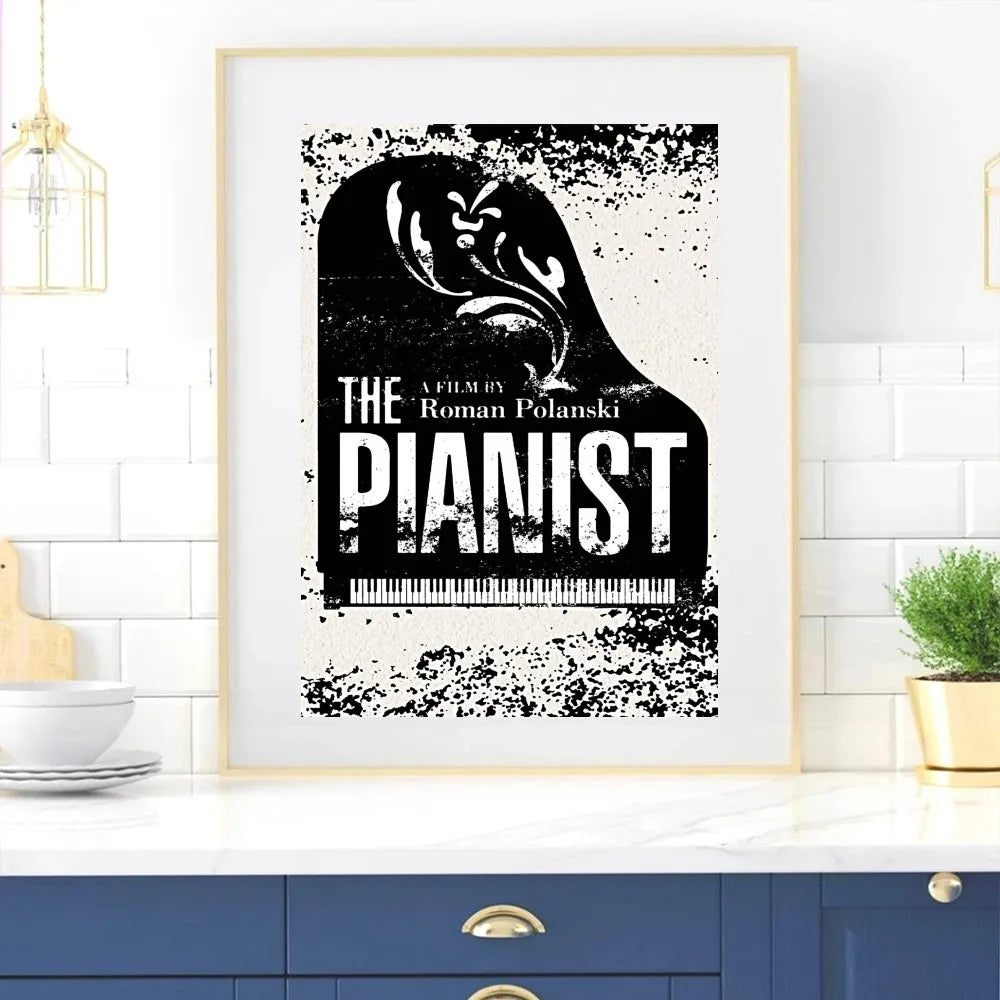 Movie The Pianist Poster Home Room Decor Livingroom Bedroom Aesthetic Art Wall Painting Stickers