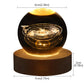 Frendorf | GalaxyGlow Kristalllampe | 3D Galaxie Kristallkugellampe | LED Stimmungslicht | Einzigartige Deko für Zuhause