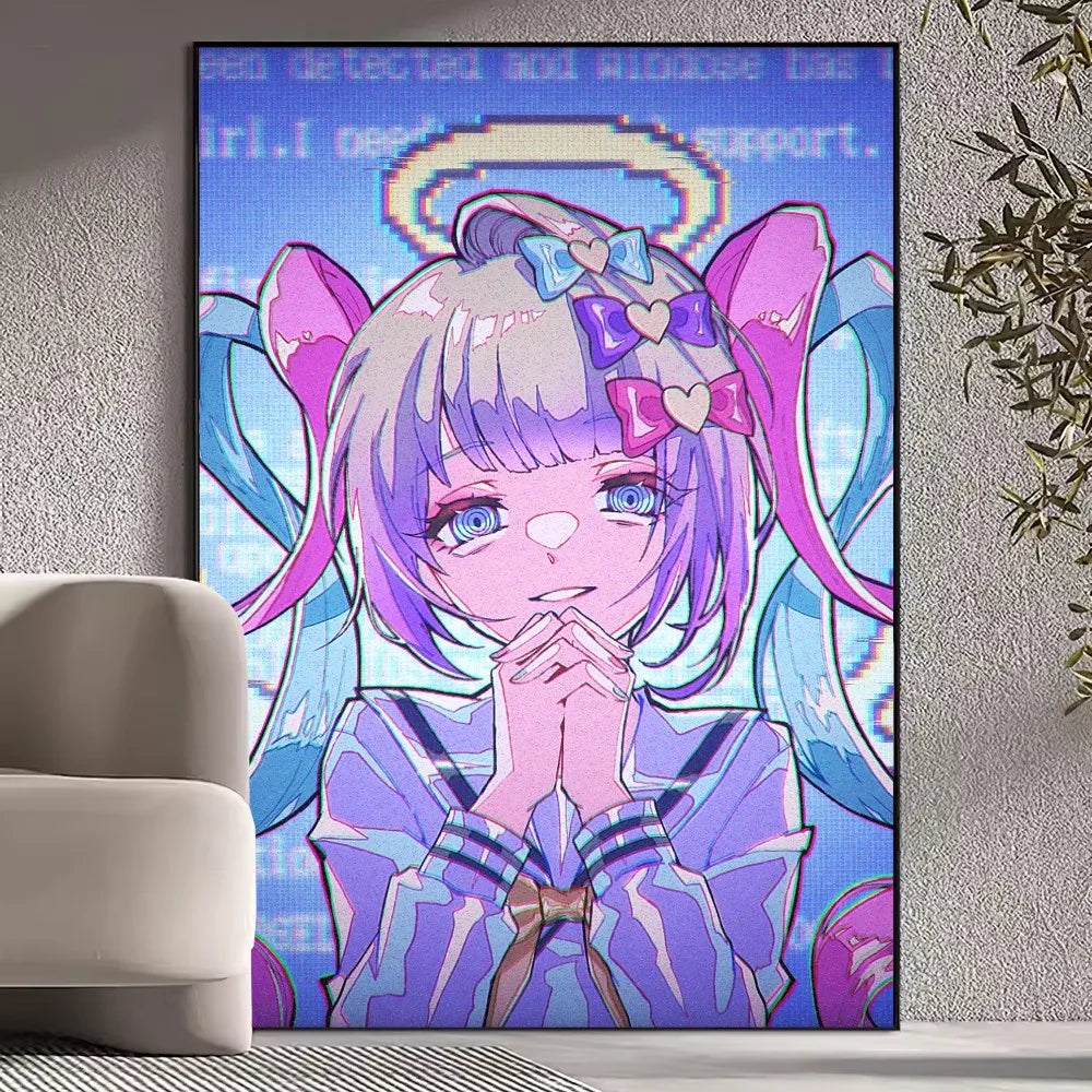 Needy Girl Overdose Game Poster Prints Wall Pictures Living Room Home Decoration