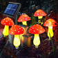 6 Köpfe Solar Pilz Licht Garten Außen Wasserdicht Sonnenlicht Lampen Gartenweg Ostern Halloween Weihnacht Weihnachtsdekoration