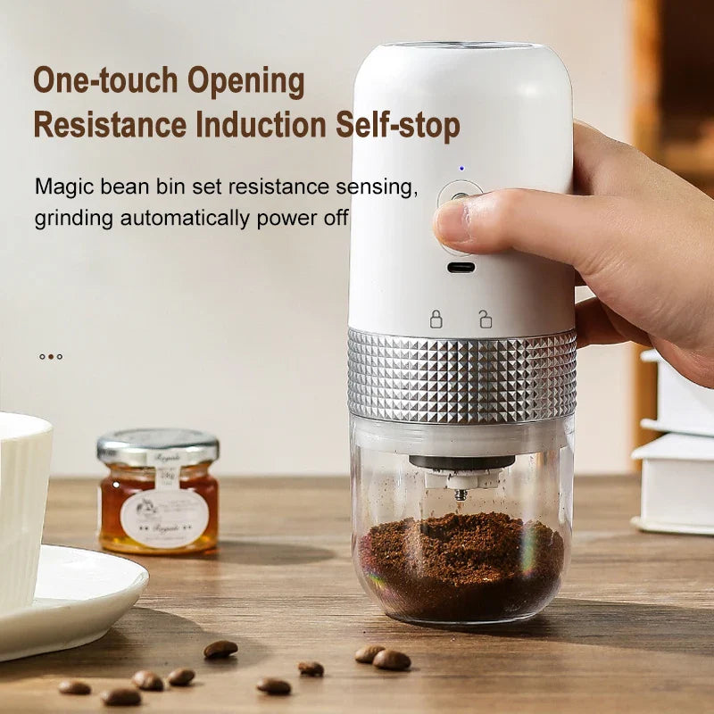 Elektrische Kaffeemühle Typ C USB Ladung Professionelle Keramik Mahlkern Kaffeebohnen Mühle Tragbare Kaffeemaschine Zubehör