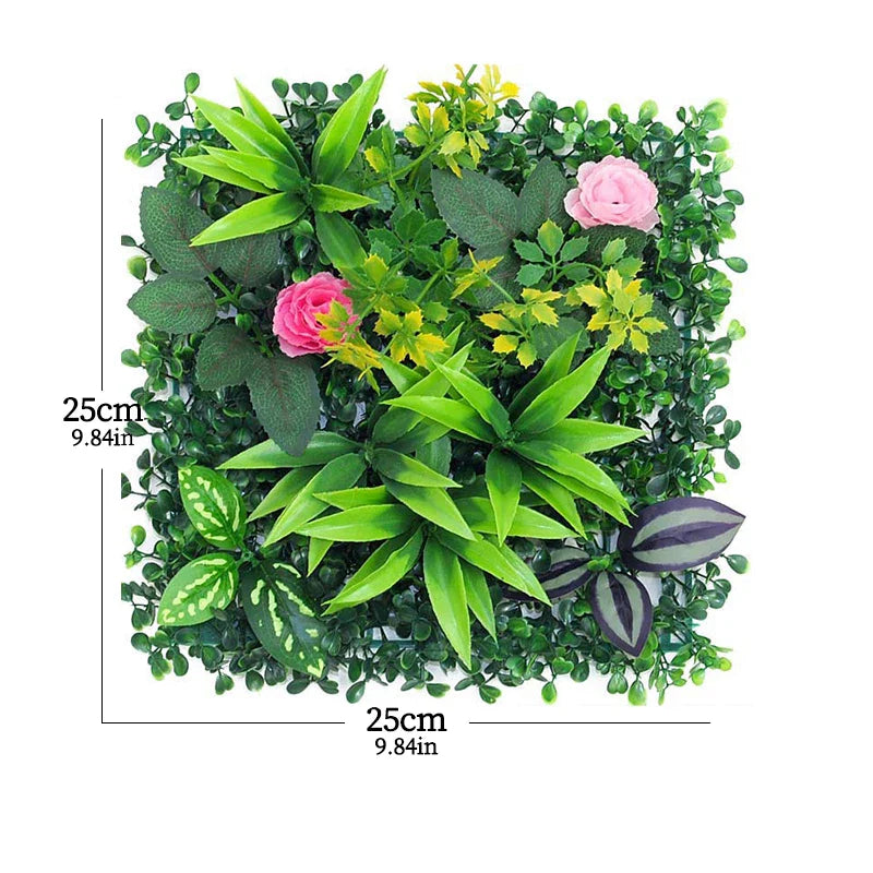 Frendorf | 25x25cm Kunstrasenpaneel – Üppiger grüner Rasen Hintergrund für Hochzeit, Hotel, Garten & Wohnkultur