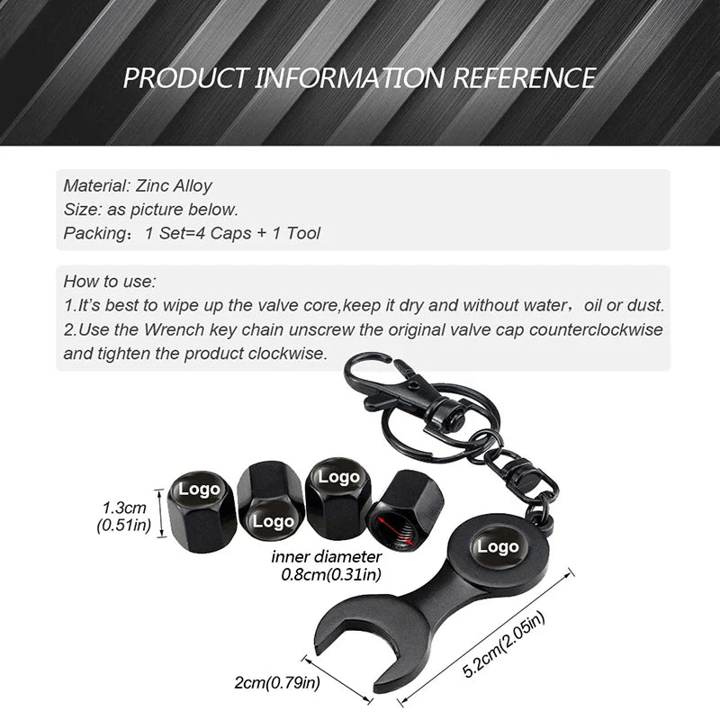 Frendorf | TyreGem | Luxus Ventilkappen Set