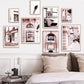 Französischer Luxusladen Mode Nordischer Poster Parfüm Sexy Mädchen Straßenansicht Wandkunst Leinwandmalerei Wandbilder Wohnzimmer Dekor