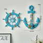 Frendorf | 2PCS Nautische Schiffsrad und Anker Wanddeko