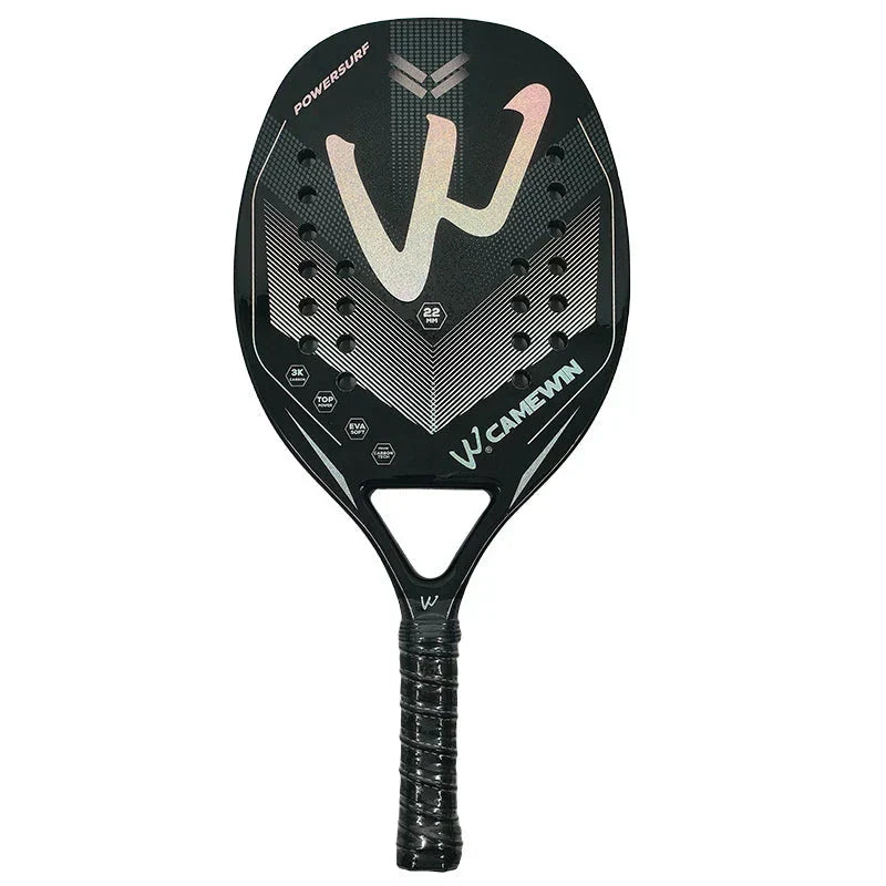 Frendorf | AceCarbon Beach Tennis Schläger | 3K Carbon | Ergonomischer Griff | Leicht & Präzise für Höchstleistungen