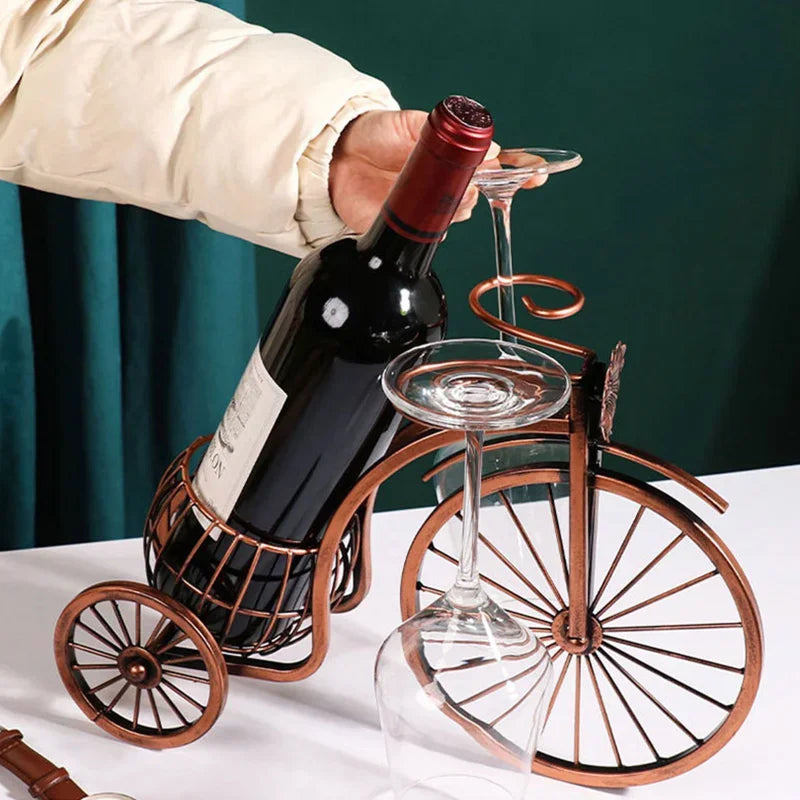 Frendorf | Pedal&Pour - Vintage Weinregal mit Glashaltern