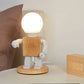 Nordische Holz-Roboter-Tischlampe