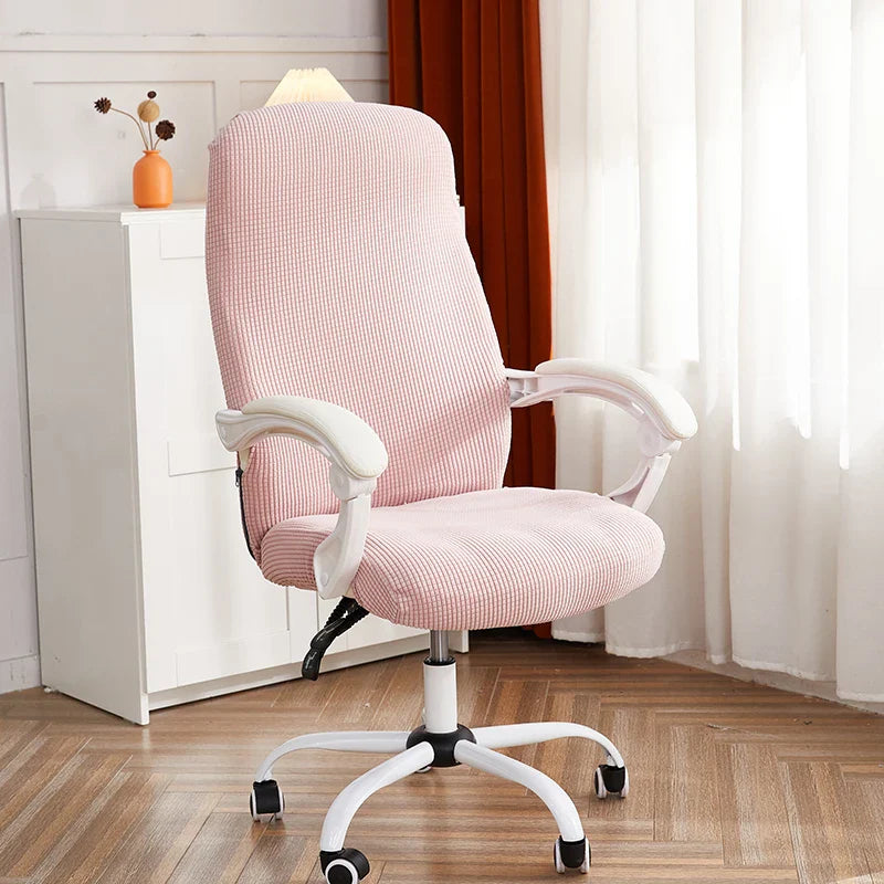 Bürostuhlhülle Anti-Schmutz Jacquard Computer Sitzbezug Abnehmbare Gaming Stuhlbezüge für Wohnzimmer Studium